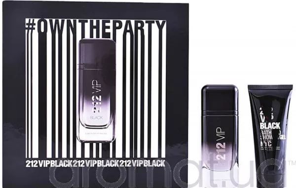 Carolina Herrera 212 Vip Men Black Набор edp 100ml+ sh/gel 100 ml