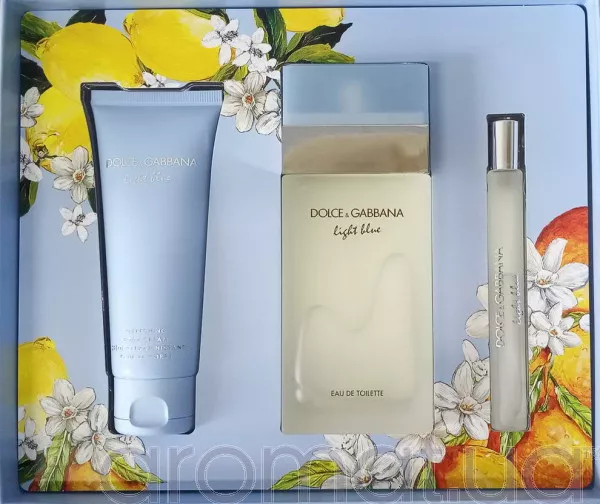 Dolce & Gabbana Light Blue Набор edt 100ml+b/cream 50ml+edt 10ml