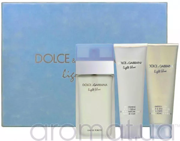 Dolce & Gabbana Light Blue Набор edt 100ml+100ml b/lotion+100ml sh/gel