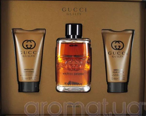 Gucci Guilty Absolute Pour Homme Набор edp 50ml+sh/gel 50ml+ash/bal 50ml