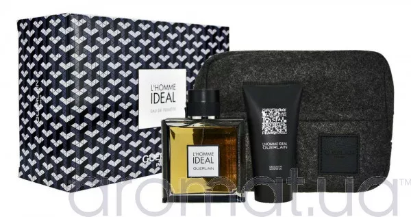 Guerlain LHomme Ideal Набор edt 100ml+sh/g 75ml+Косметичка
