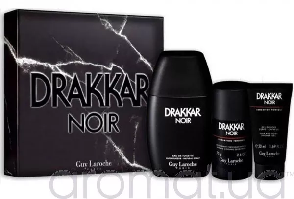 Guy Laroche Drakkar Noir Набор edt 100ml + sh/gel 50ml+ deo/stick 75ml