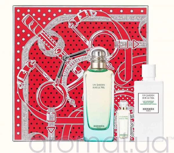 Hermes Un Jardin sur le Nil Набор edt 100ml+edt 7.5ml+b/lotion 40ml