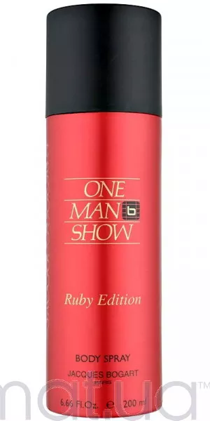 Jacques Bogart One Man Show Ruby Edition Body Spray 200 ml