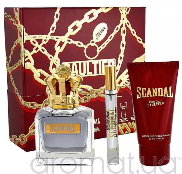 Jean Paul Gaultier Scandal pour Homme Набір edt 100ml+sg/gel 75ml+edt 10ml