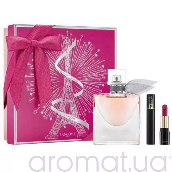 Lancome La Vie Est Belle LEclat Набор edp 50ml+LAbsolu Rouge Matte №378 1.6g Rose помада+Hypnose mascara 2ml