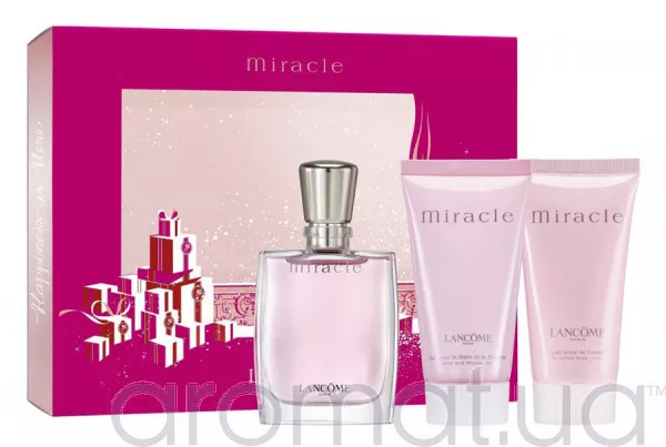 Lancome Miracle Набор edp 30ml+ b/l 50ml+ sh/gel 50 ml