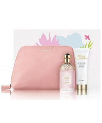 Guerlain Aqua Allegoria Flora Cherrysia  Набор edt 75 ml + b/lotion 75 ml + косметичка